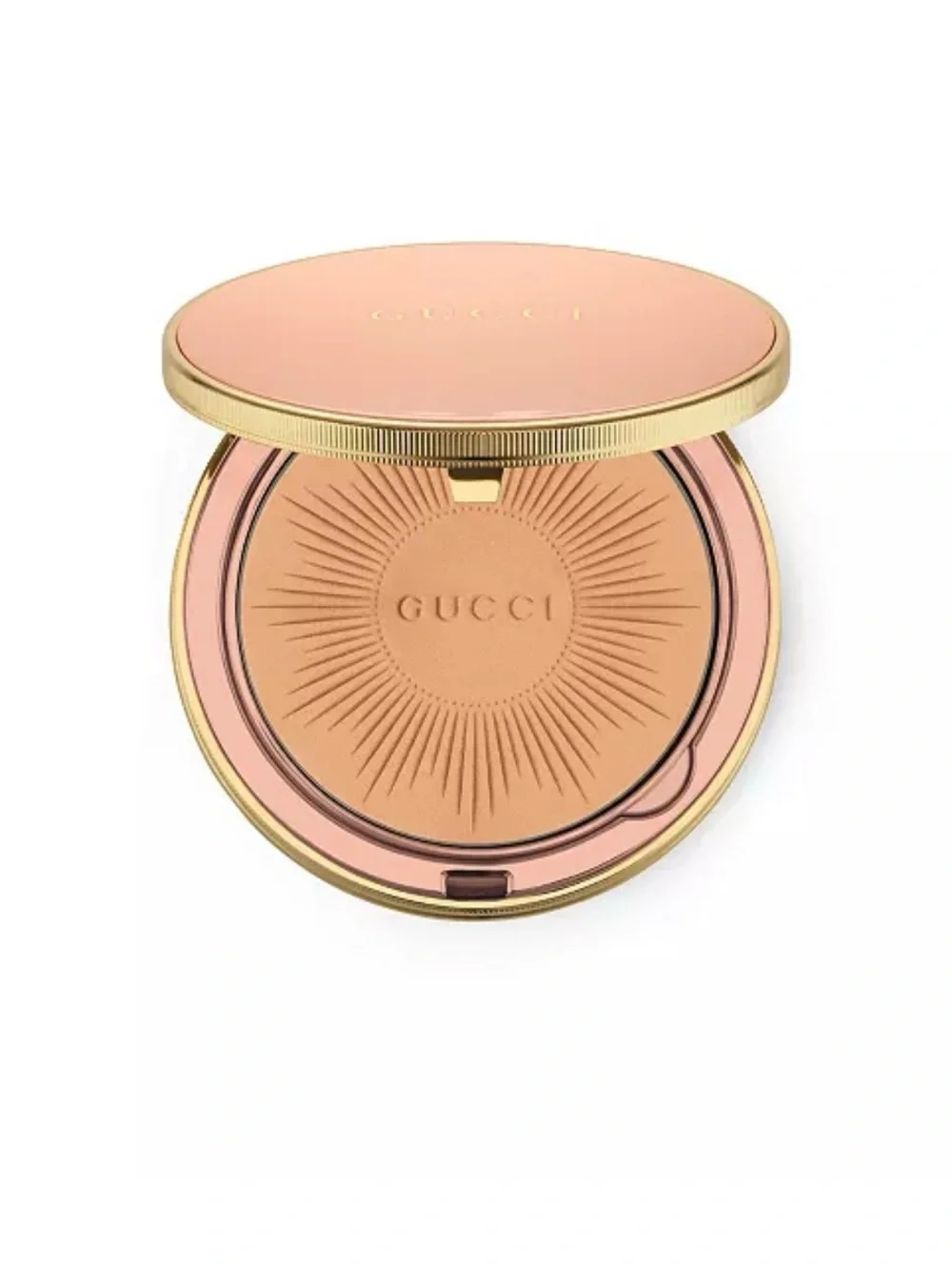NIB Gucci Matte Powder Compact – Nude Pink Finish full size